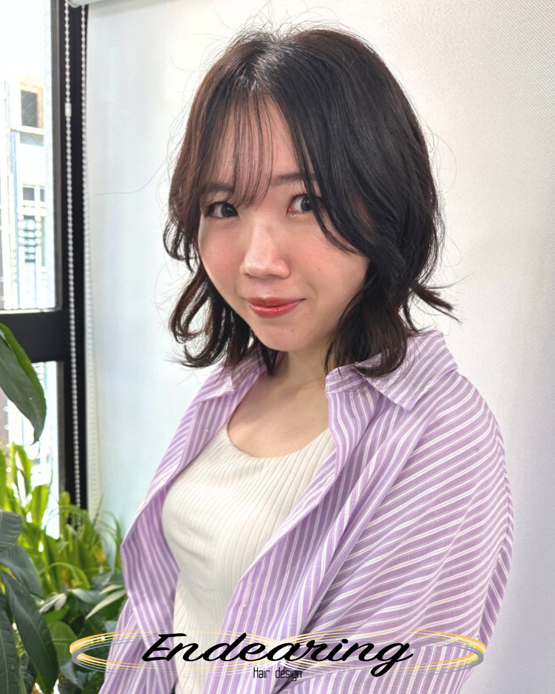 重く見えない黒髪ボブが人気｜外ハネレイヤーで叶える大人の抜け感