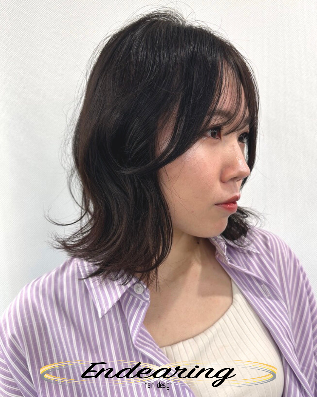 重く見えない黒髪ボブが人気｜外ハネレイヤーで叶える大人の抜け感