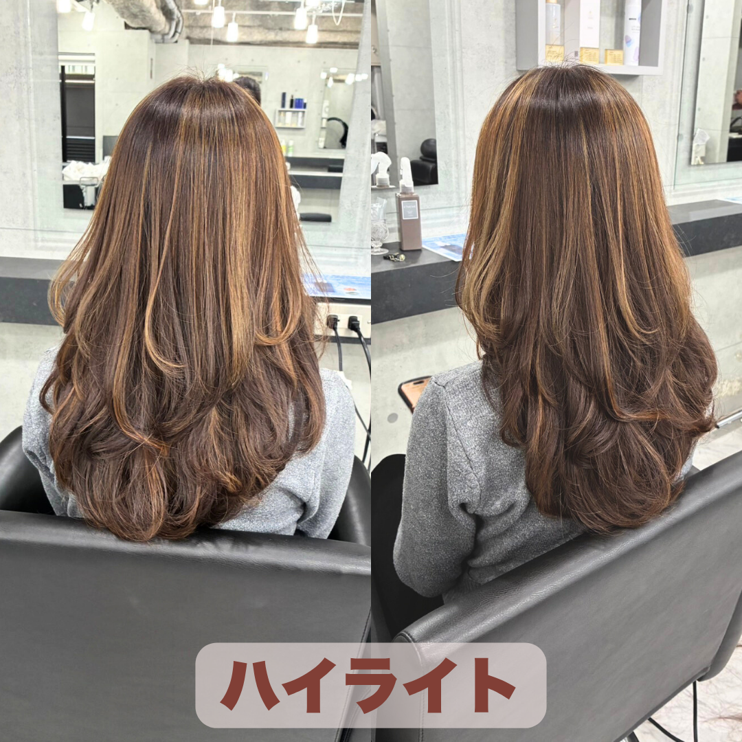 ロングヘアが垢抜ける理由｜透明感ハイライト×レイヤーで叶える大人女性の立体感カラー【銀座美容室】