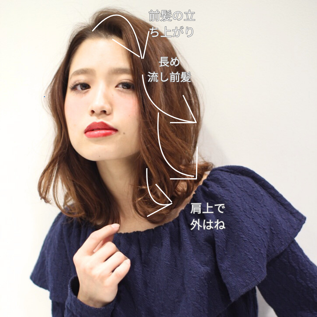 伸ばしかけ前髪でもまとまる｜人気のセミディ×チョコレートブラウン