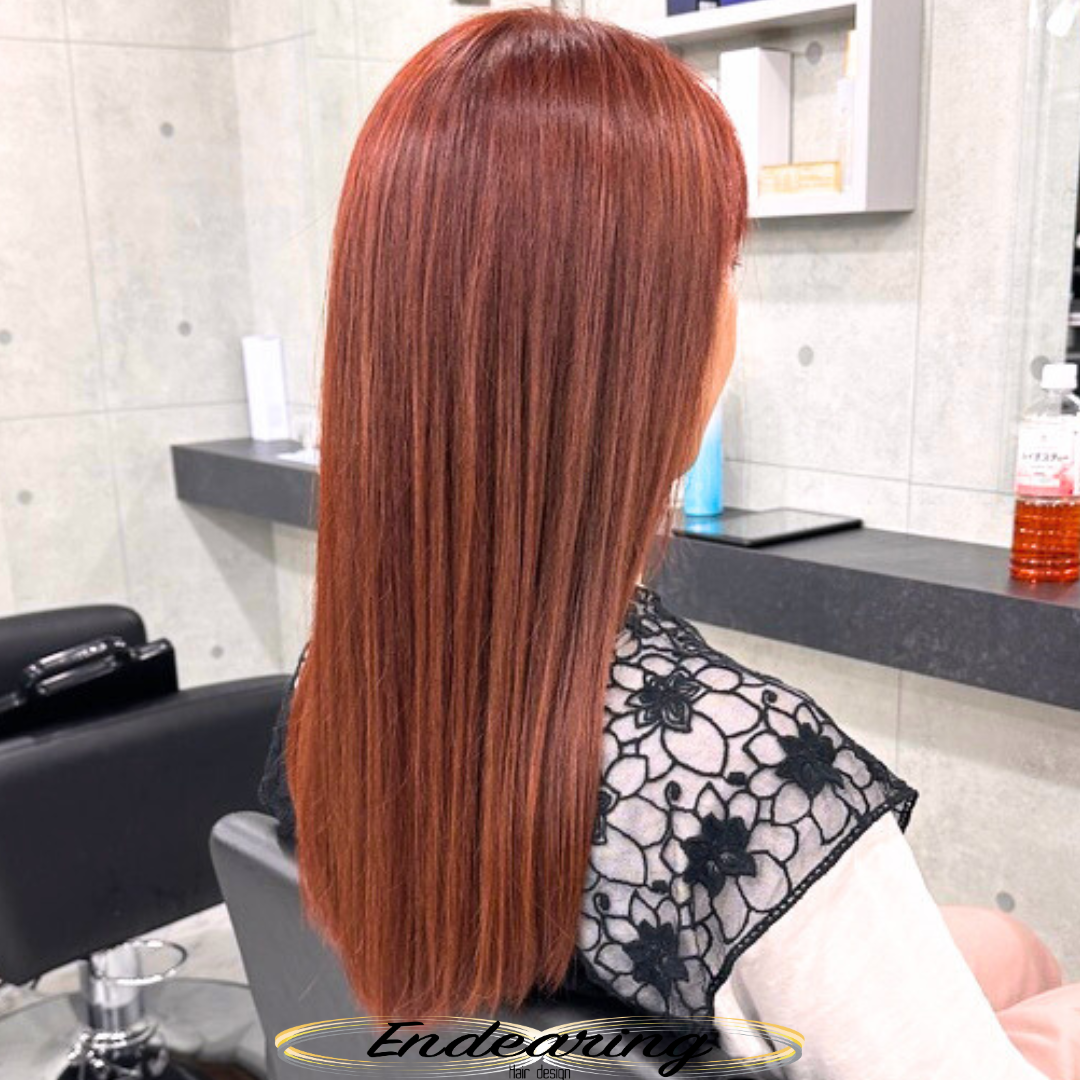 銀座で叶う艶カラー◆暖色系ボルドールビー × ロングレイヤー◆