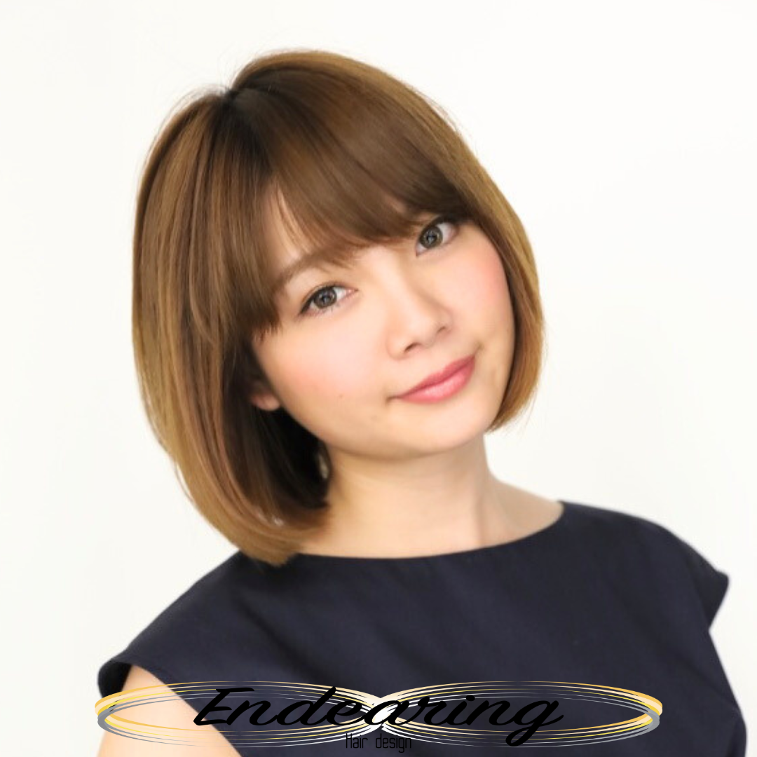 「重く見えない理由は内巻き。銀座の透明感ボブ」