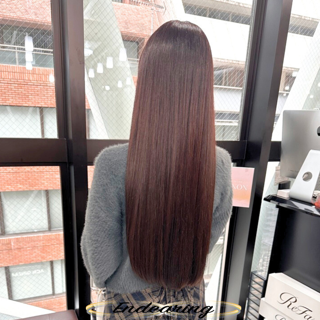 王道ロングヘアで完成するピンクブラウンの価値