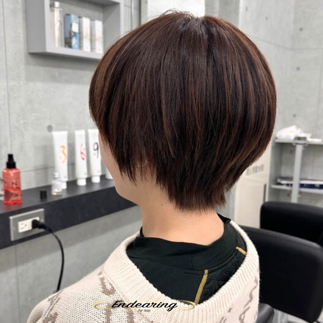すかれすぎたショートを修正｜毛量が多くてもまとまる襟足ダウンパーマという選択