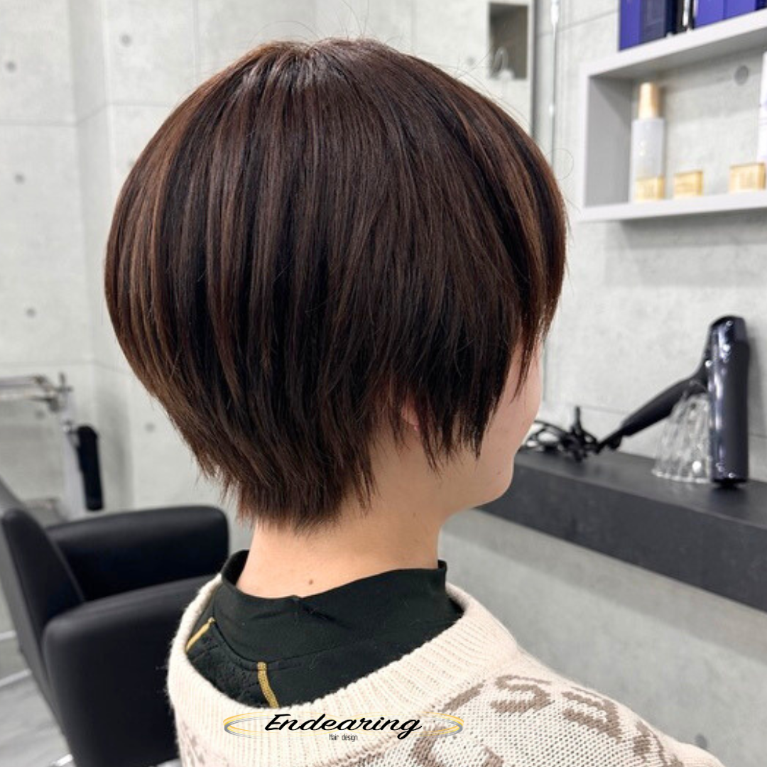 すかれすぎたショートを修正｜毛量が多くてもまとまる襟足ダウンパーマという選択