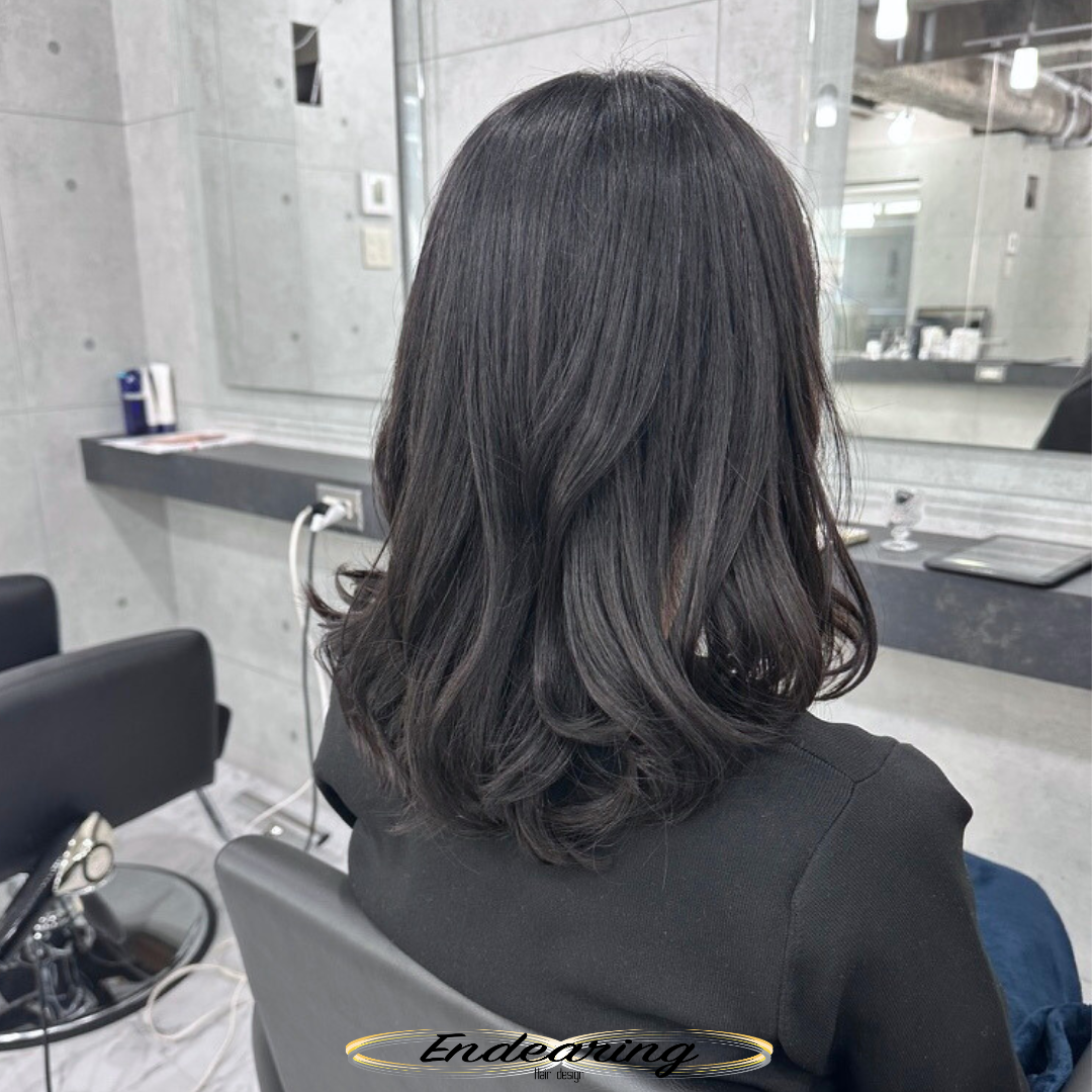 セミロングレイヤーの巻き髪が取れやすい方へ｜デジタルパーマで叶える、毎日続く柔らかなカール
