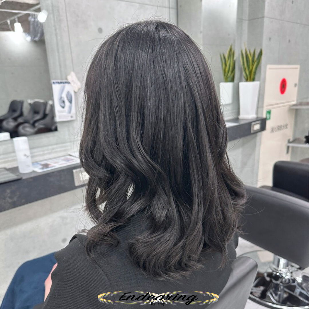 セミロングレイヤーの巻き髪が取れやすい方へ｜デジタルパーマで叶える、毎日続く柔らかなカール