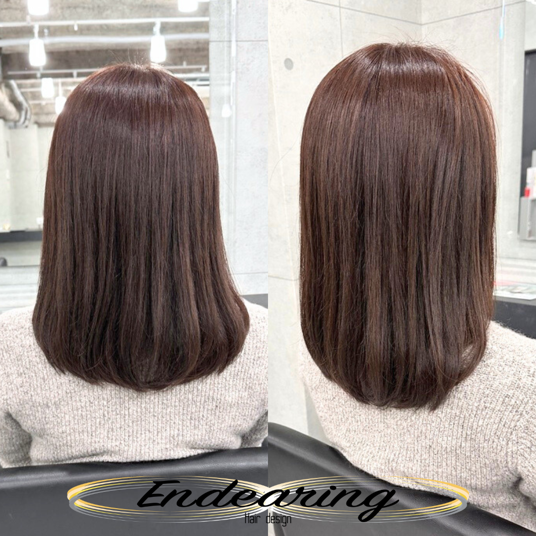 透明感ラベンダーヘアカラーの魅力｜毛量が多いセミロングレイヤーでも艶と柔らかさを叶える