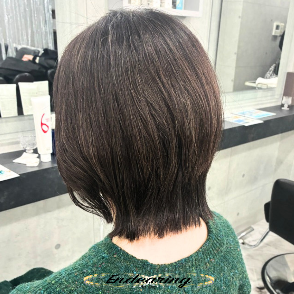 ボブでも結べる長さをキープ｜インターナルレイヤーで作る前下がり菱形ボブ