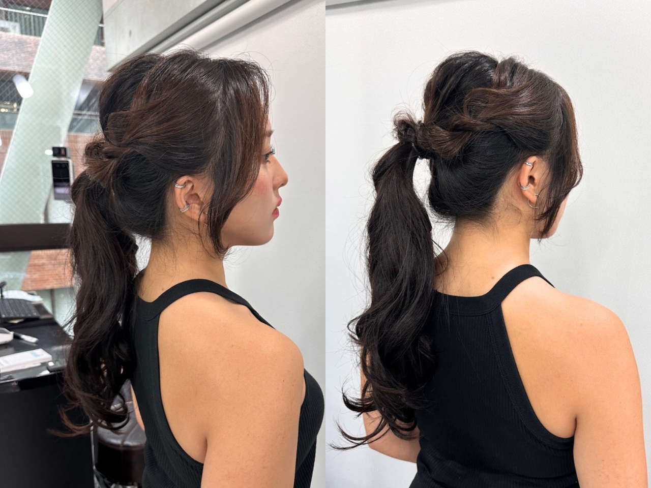 夏におすすめのローポニーアレンジ｜ロングヘアを涼しく女性らしく見せるヘアスタイル