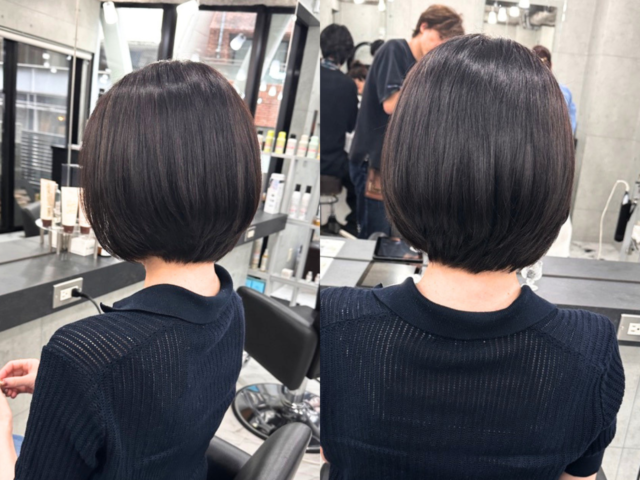 40代の前下がりボブ｜フェイスラインを自然にすっきり見せる似合わせカットの秘密